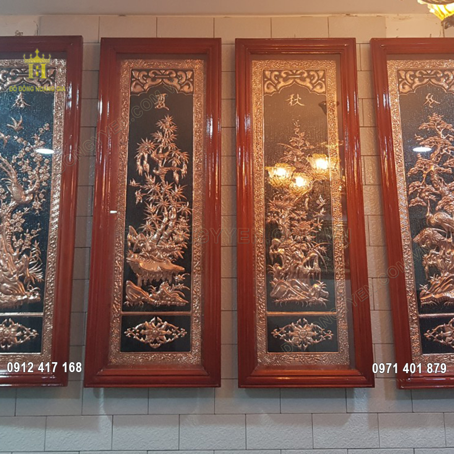 Từng đường n&eacute;t tr&ecirc;n bức tranh được chạm th&uacute;c v&ocirc; c&ugrave;ng sắc n&eacute;t